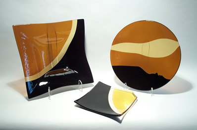 Click for gallery of abstract bowls, plates and platters